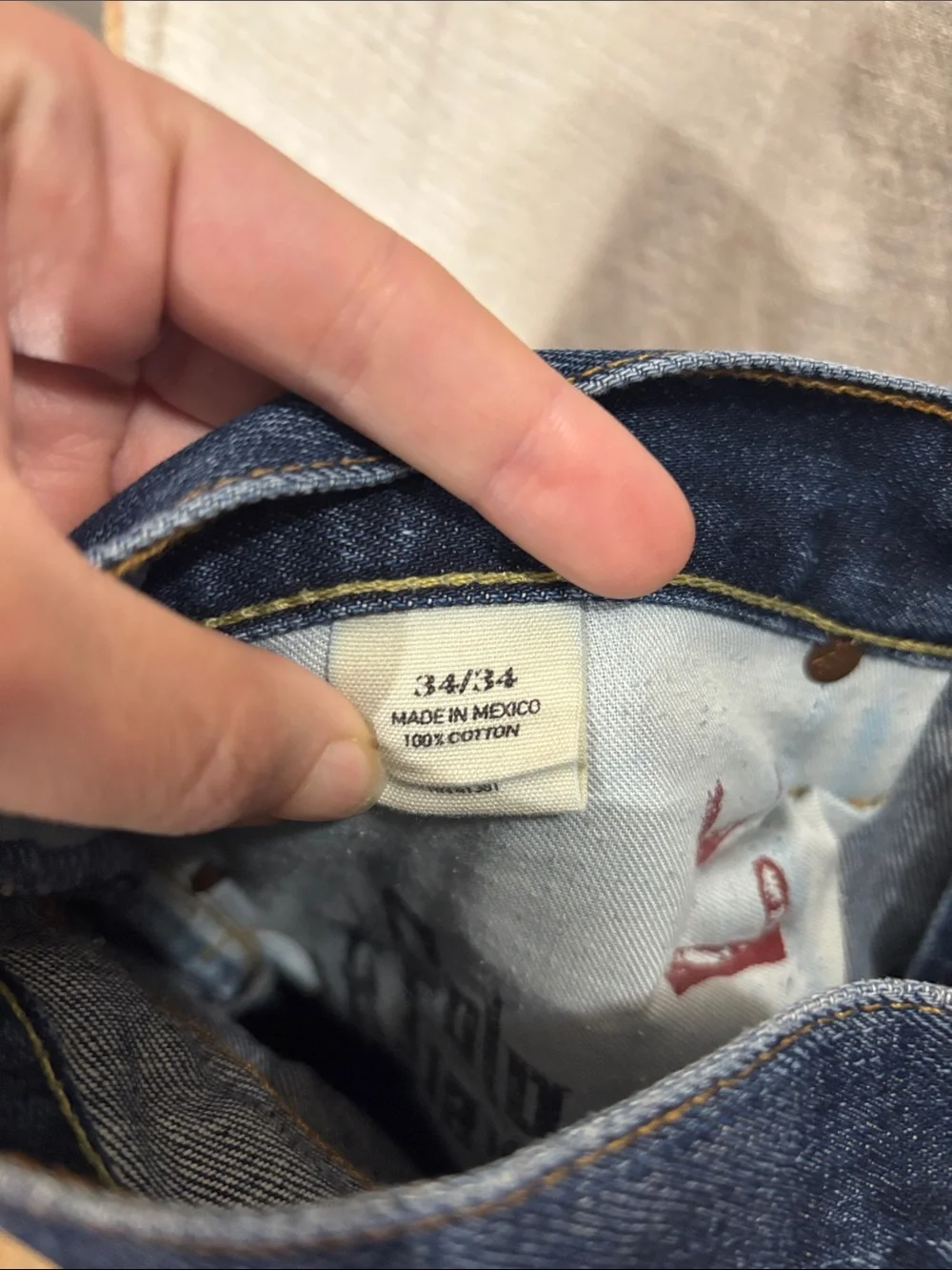 Polo Ralph Lauren Men’s Straight Jeans Medium Wash Tag 34x34 Measures 36x32 EUC